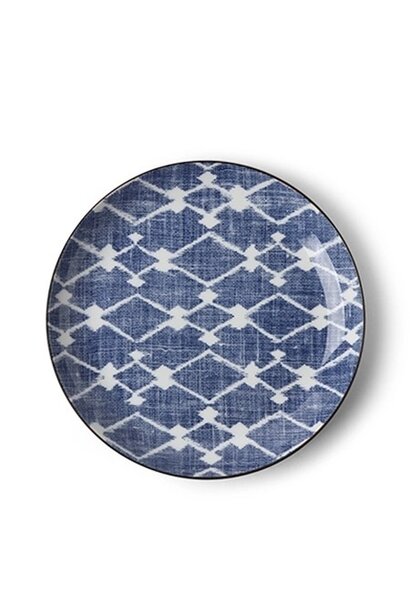 Aizome Hishi -  8.5" Plate