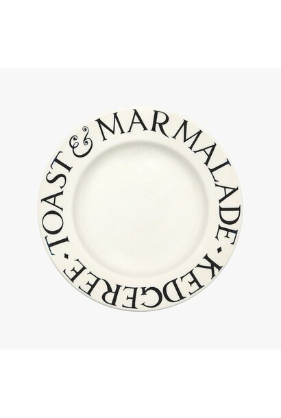 Black Toast 8.5" Lunch Plate