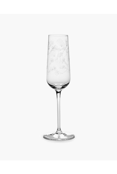 Champagne Flute - Camelia Aubergine