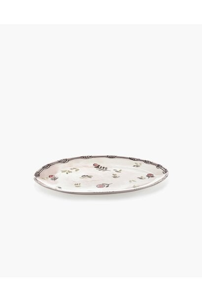 Large Oval Plate - Mirtillo Nude