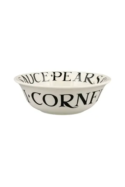 Black Toast Cereal Bowl