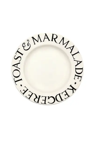 Black Toast & Marmalade 8.5" Plate