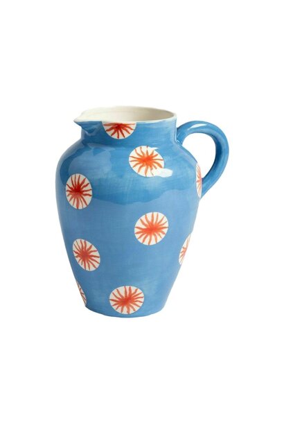 Water Pitcher Geometric Blue 3L