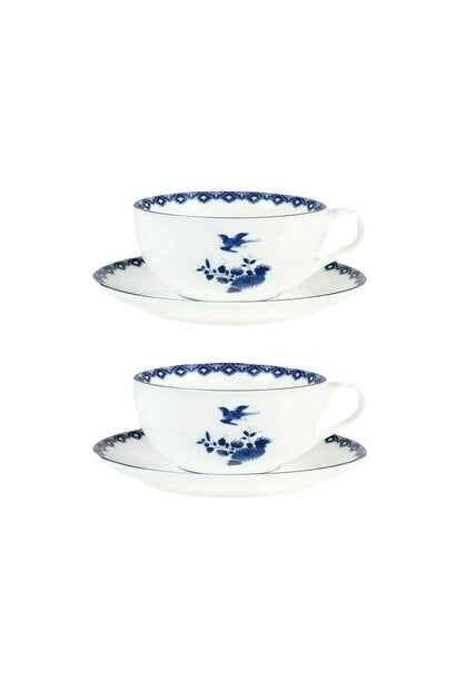 Delft Blue Porcelain Tea Cups Set of 2