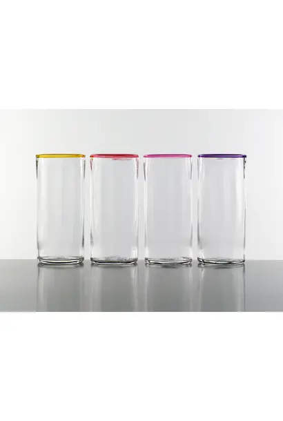 Optic Tall Glass Ruby