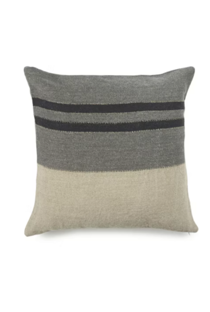 Pillow Cover - Black House - Stripe - 25" x 25"