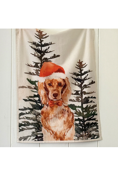 Kitchen Towel Set of 2 - Christmas Dog