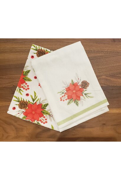 Kitchen Towel Set of 2 - Holiday Bouquet