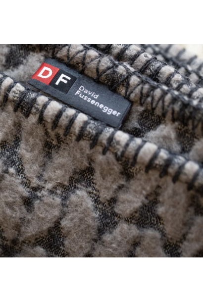 Knitted Blanket -  Carla - Smoke