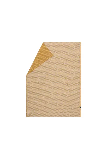 Blanket/Throw - Lino Crosses - Gold - 200 x 135 cm (79" x 53")