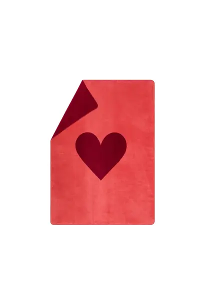 Big Heart Blanket - Savona - Red - 200 x 150 cm  (79" x 59")