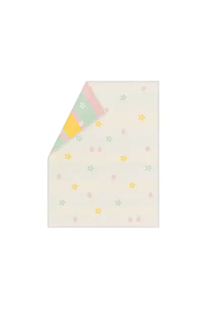 Blanket - Lena - Ladybugs  - Off-White - 75 x 100 cm (29" x 39")