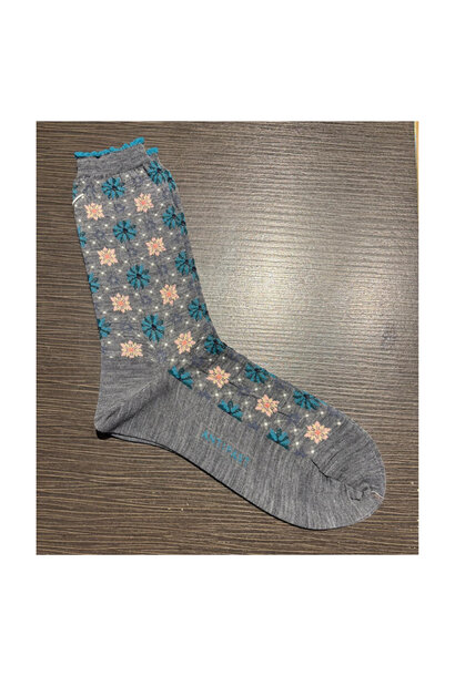 Sock - Kaleidoscope - Grey