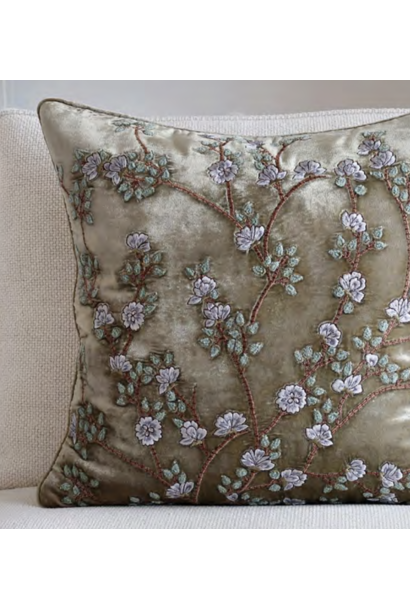 Cushion - Tuileries - Silver/Green