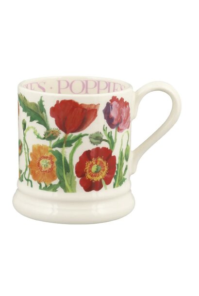 Red Poppy 1/2 Pint Mug