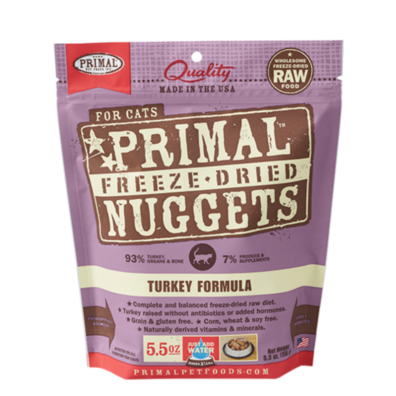 Primal Pet Foods Primal Cat Freeze-dried Turkey 5.5 OZ