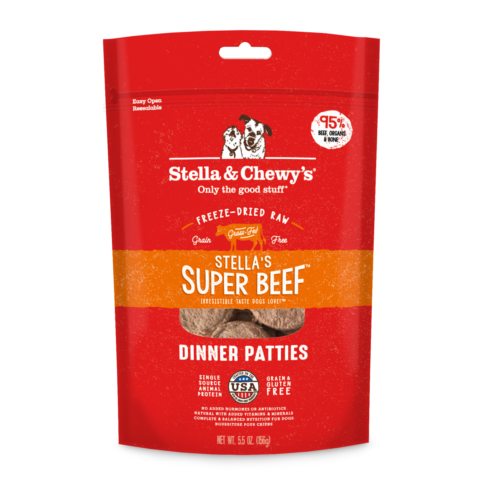 Stella & Chewy's Stella Freeze-dried Dog Dinner Beef 14 OZ