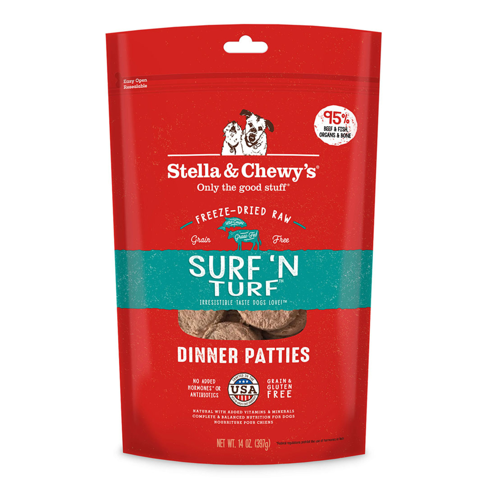 Stella & Chewys Stella Freeze-dried Dog Dinner Surf & Turf 14 OZ