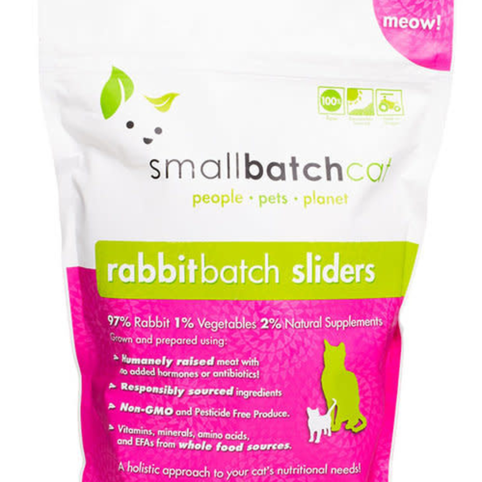 Small Batch Pets Small Batch Cat Frozen Rabbit Sliders 3#