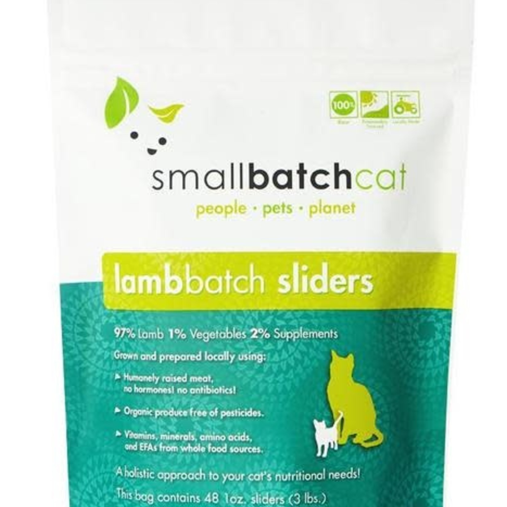 Small Batch Pets Small Batch Cat Frozen Lamb Sliders 3#