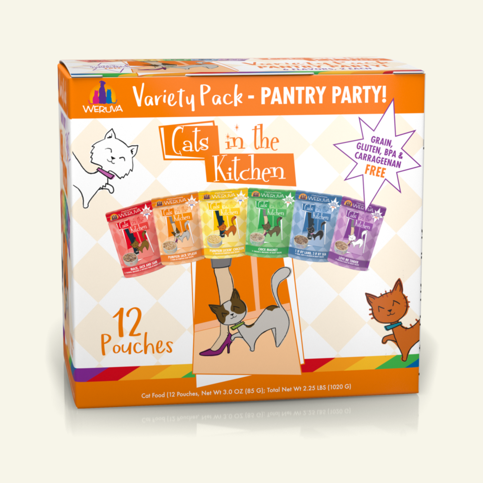 Weruva CITK Pantry Party Variety Pack (12) 3 OZ Pouches