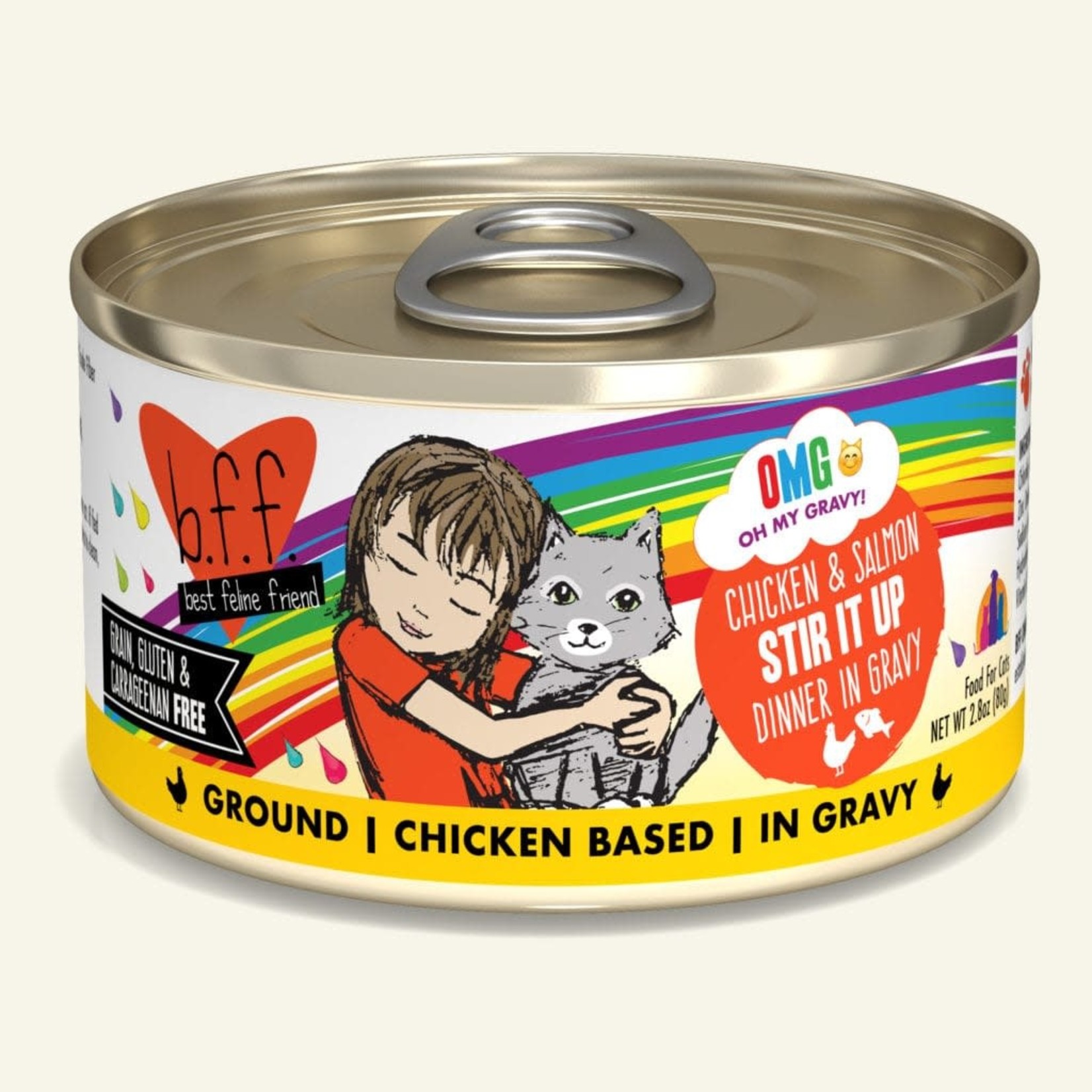 Weruva BFF OMG Cat Chicken & Salmon Stir It Up 2.8 OZ