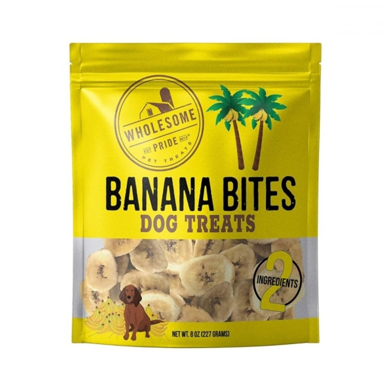 Wholesome Pride Wholesome Pride Dog Banana Bites 8 OZ