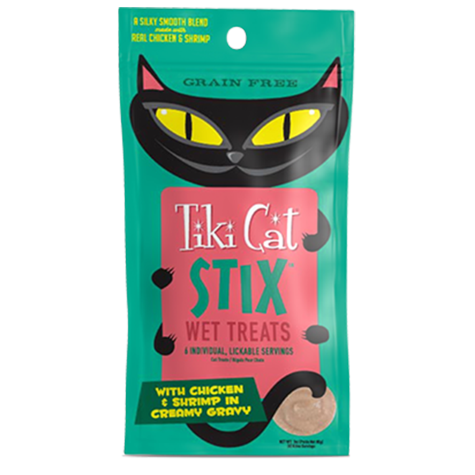 Tiki Pets Tiki Cat Stix Chicken & Shrimp 6 Pack