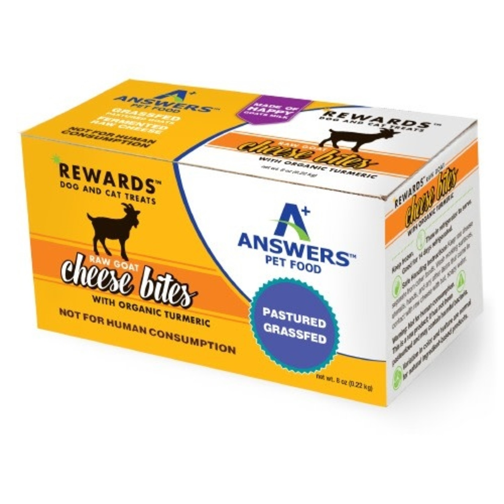 Answers Pet Food Answers Rewards Raw Goat Cheese w/ Turmeric