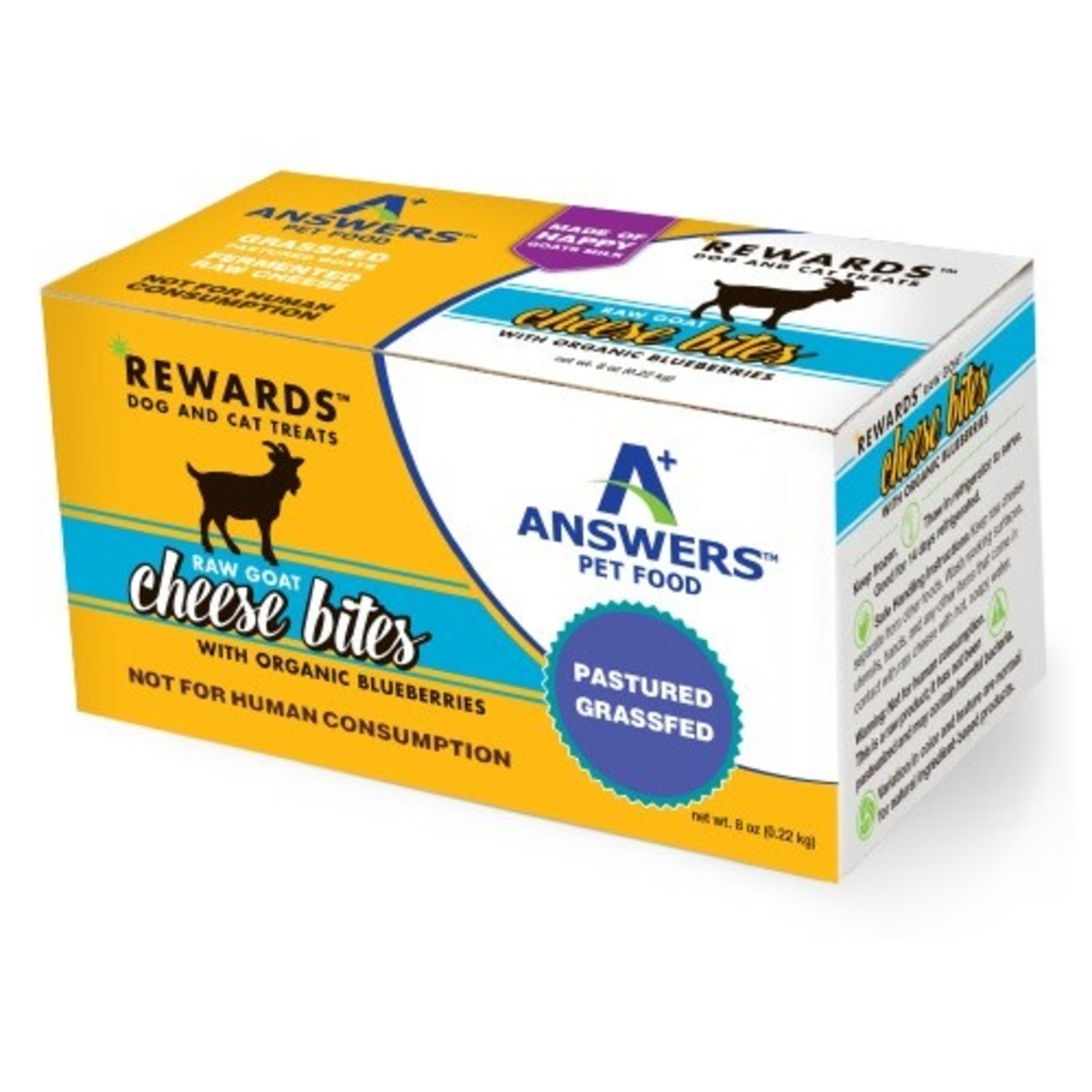 Answers Pet Food Answers Rewards Raw Goat Cheese w/ Blueberries