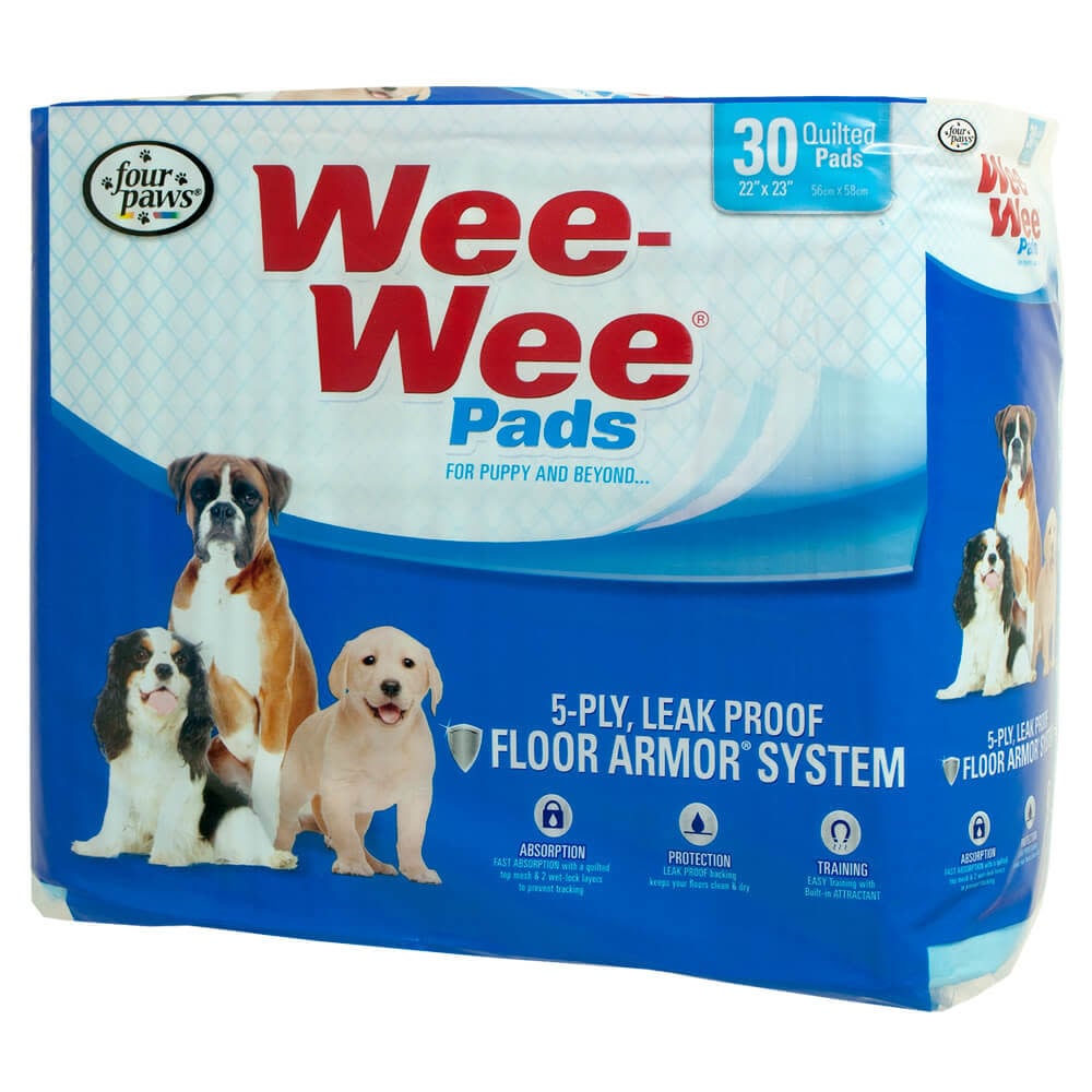  Four Paws Wee-Wee Washable Puppy Pad 30 X 32 Inches (1 Count)  : Pet Training Pads : Pet Supplies