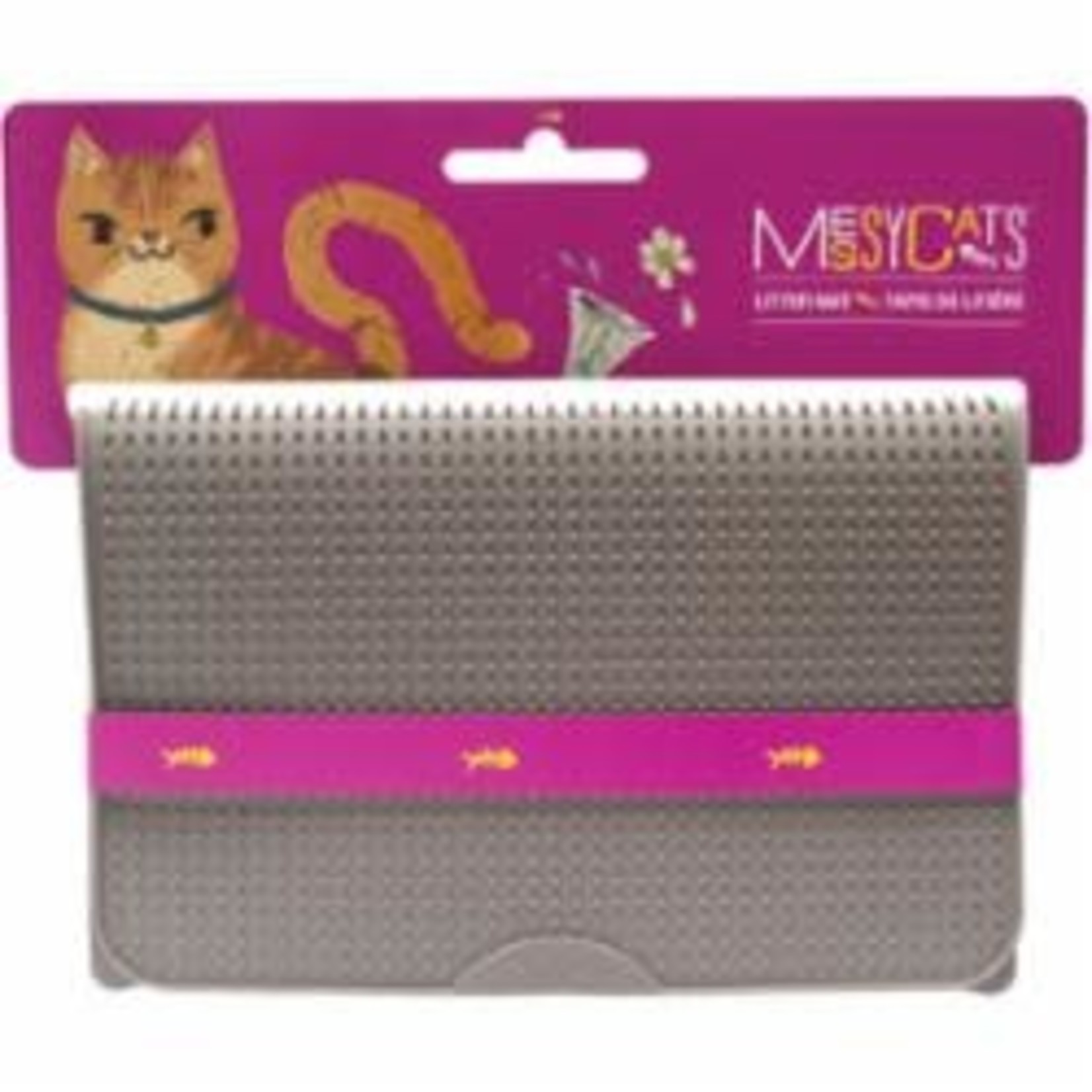 Messy Mutts Messy Mutts Cat Silicone Litter Mat Grey