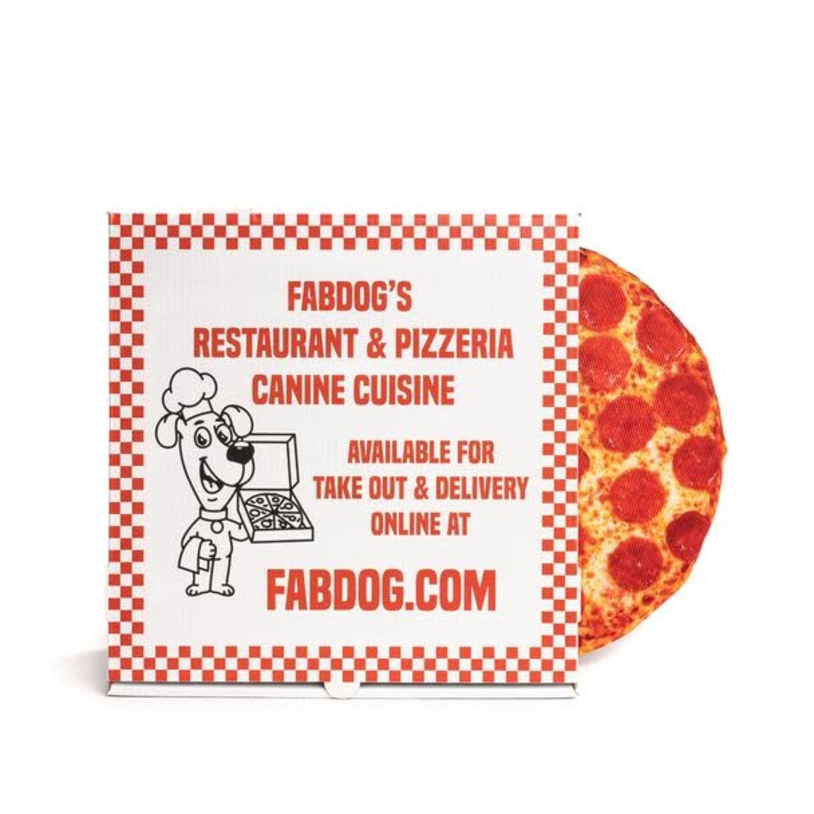 FabDog FAB DOG Super Squeaker Pizza 10"
