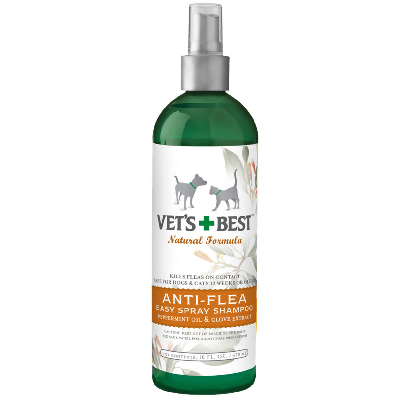 Vet's Best *SALE* Vets Best Nat Anti-Flea Spray Shampoo 16 OZ