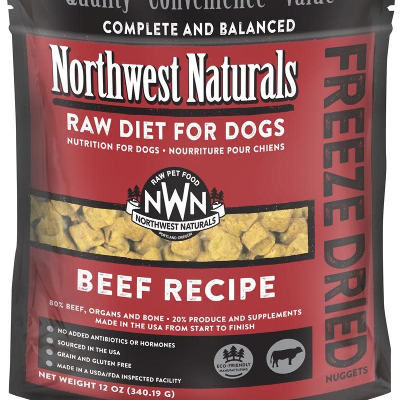Northwest Naturals Northwest Naturals Dog Freeze-dried Beef Nuggets 12 OZ