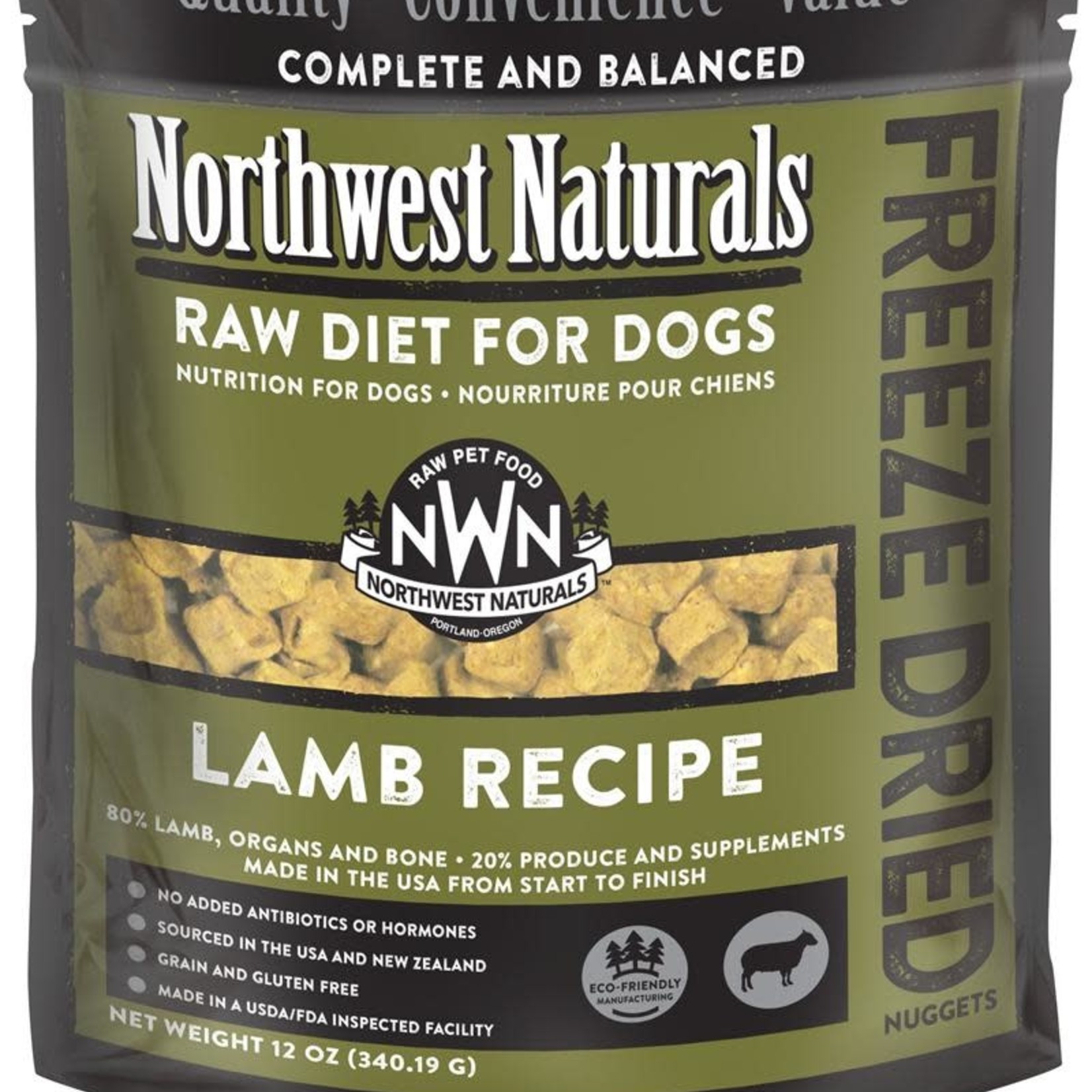 Northwest Naturals Northwest Naturals Dog Freeze-dried Lamb Nuggets 12 OZ