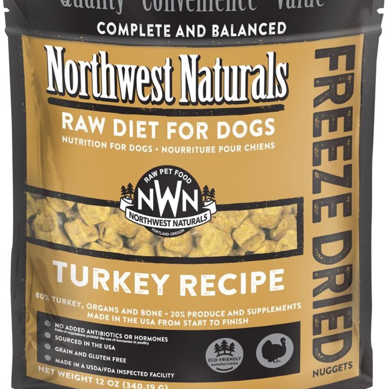Northwest Naturals Northwest Naturals Dog Freeze-dried Turkey Nuggets 12 OZ