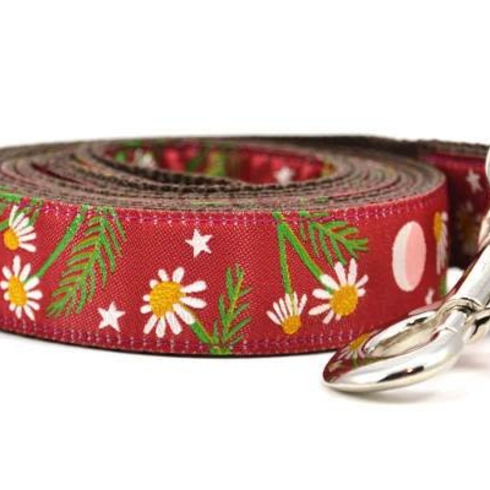 Six Point Pet Six Point Pet Chamomile Flower Leash Burgundy Large