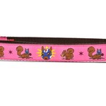 Six Point Pet Six Point Pet Lucha Squirrels Pink Collar X-Small