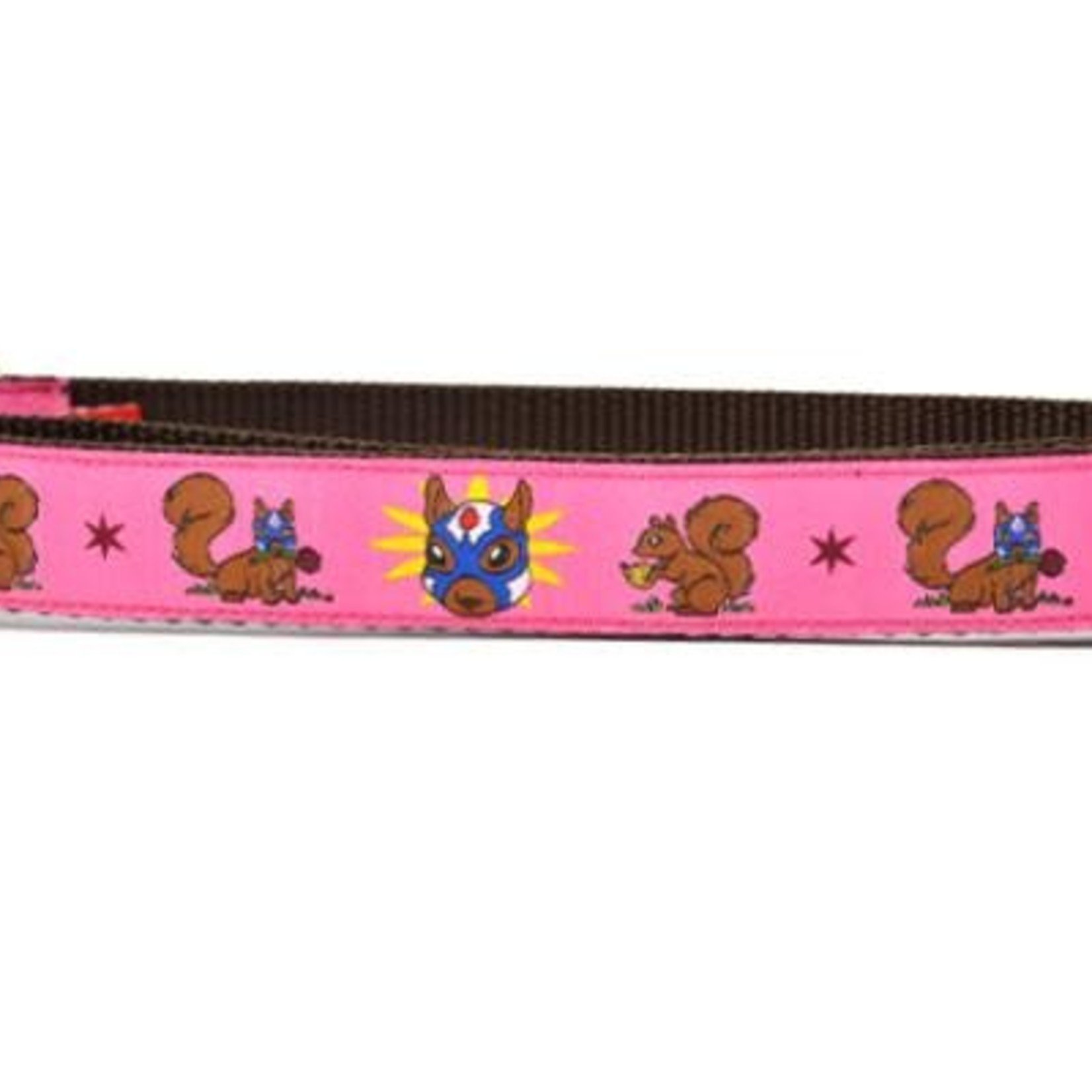 Six Point Pet Six Point Pet Lucha Squirrels Pink Collar Small