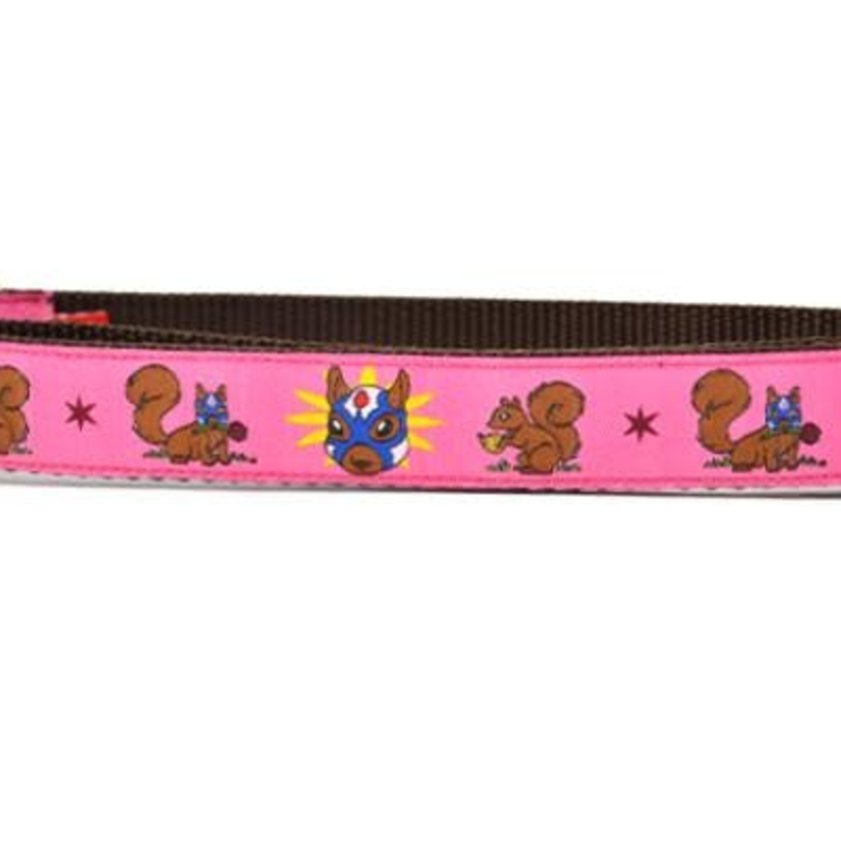 Six Point Pet Six Point Pet Lucha Squirrels Pink Collar Medium