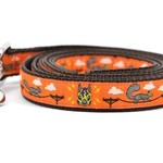 Six Point Pet Six Point Pet Lucha Squirrels Leash Orange Small