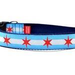 Six Point Pet Six Point Pet Chicago Flag Collar Large