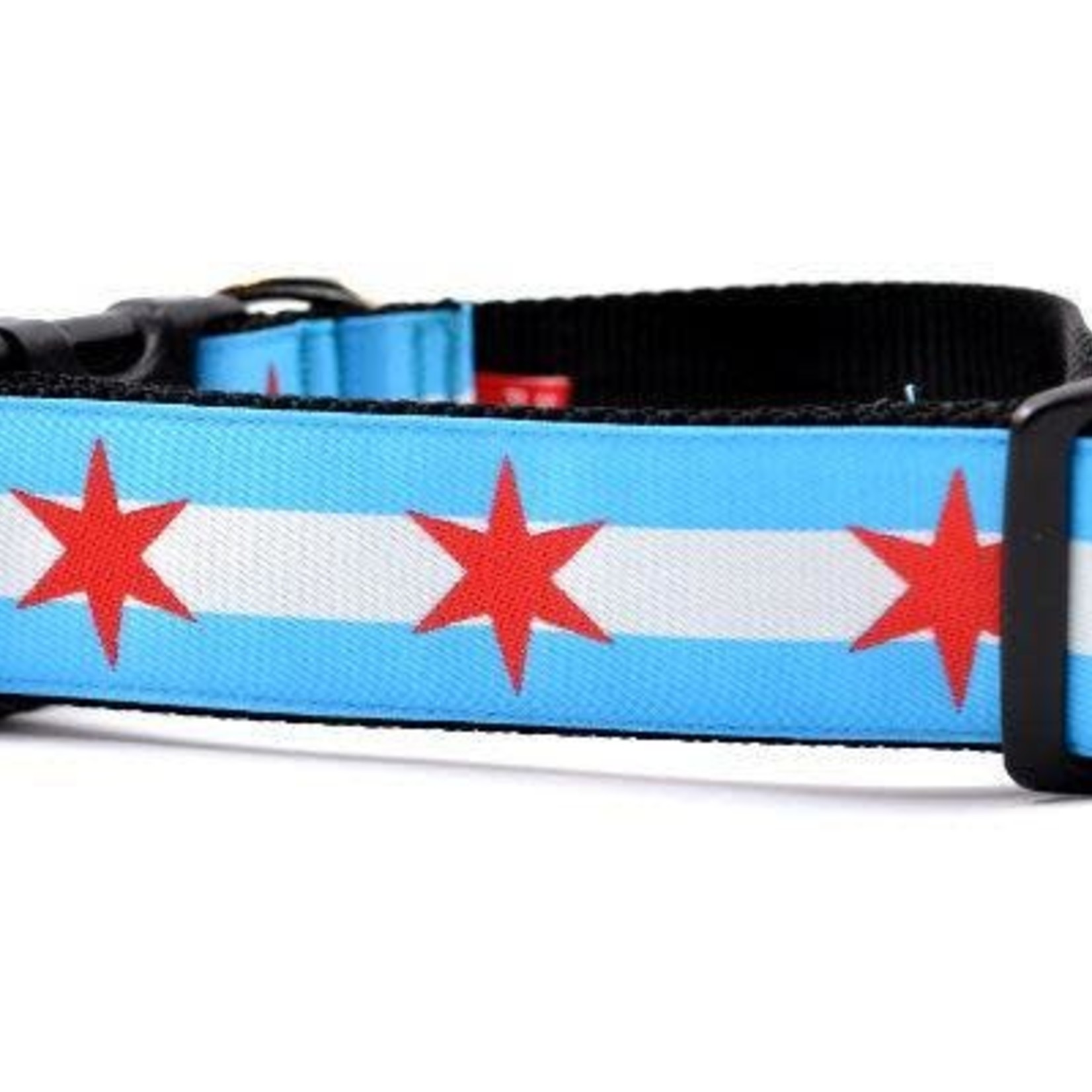 Six Point Pet Six Point Pet Chicago Flag Wide Collar Large