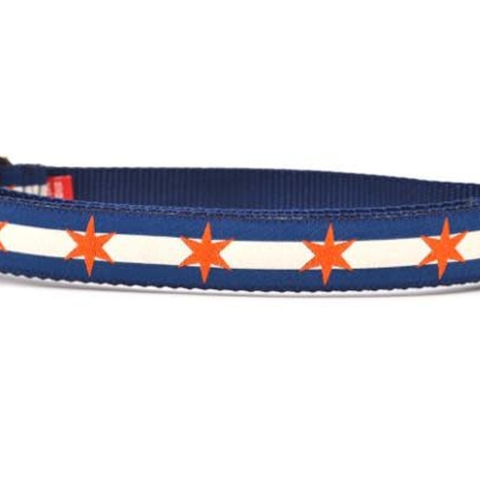 Six Point Pet Six Point Pet Chicago Flag Navy/Orange Collar Medium