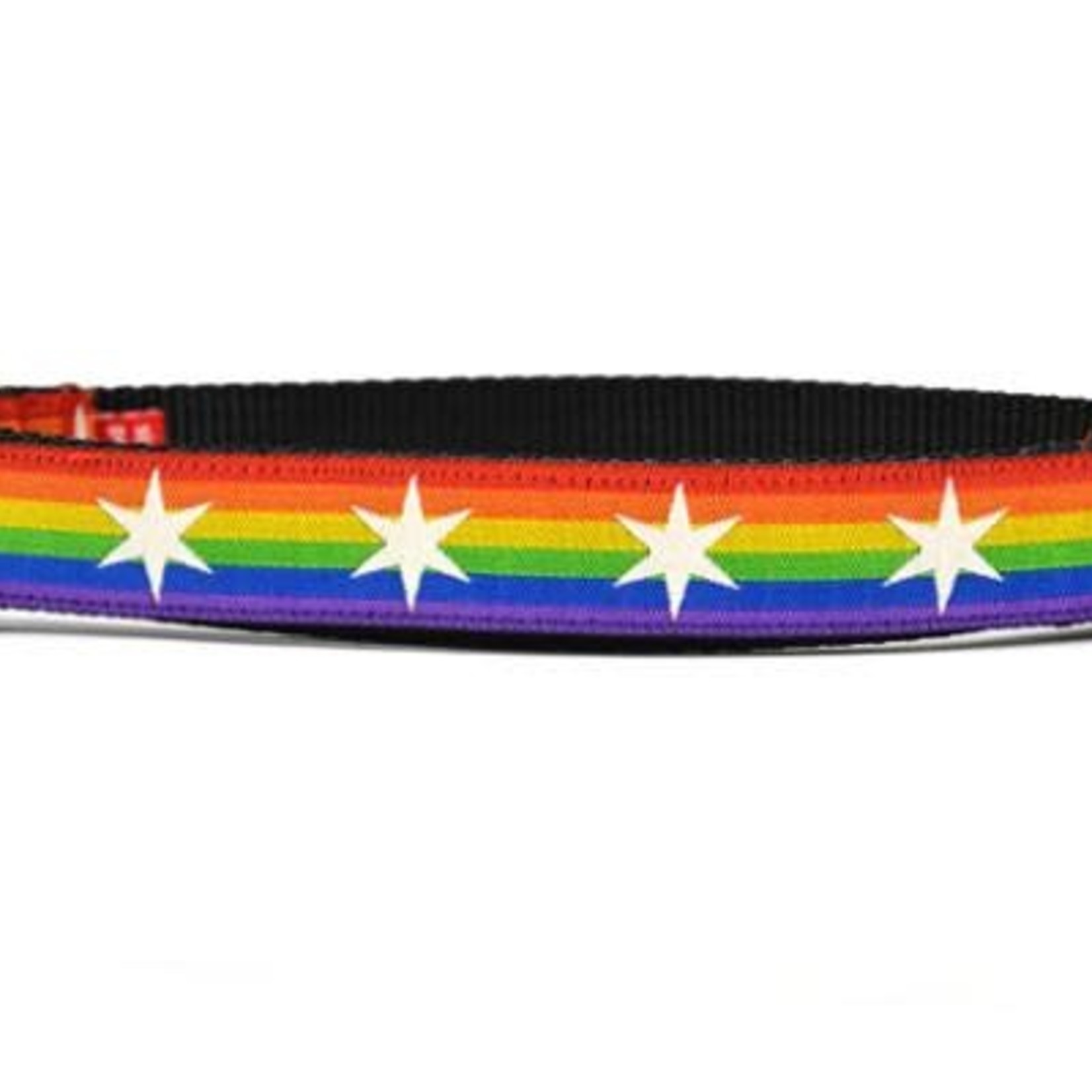Six Point Pet Six Point Pet Chicago Flag Rainbow Pride Collar Large