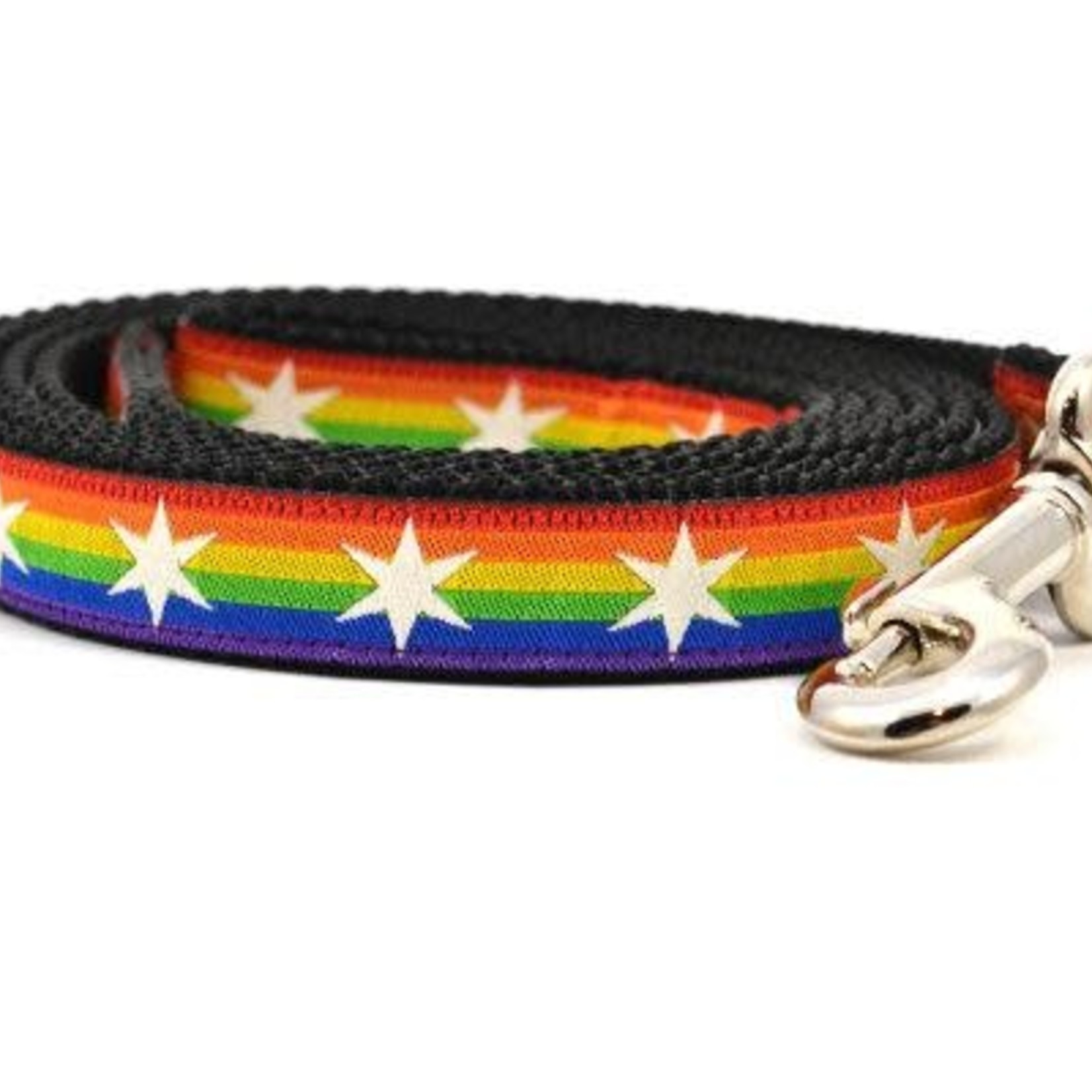 Six Point Pet Six Point Pet Chicago Flag Rainbow Lead Small