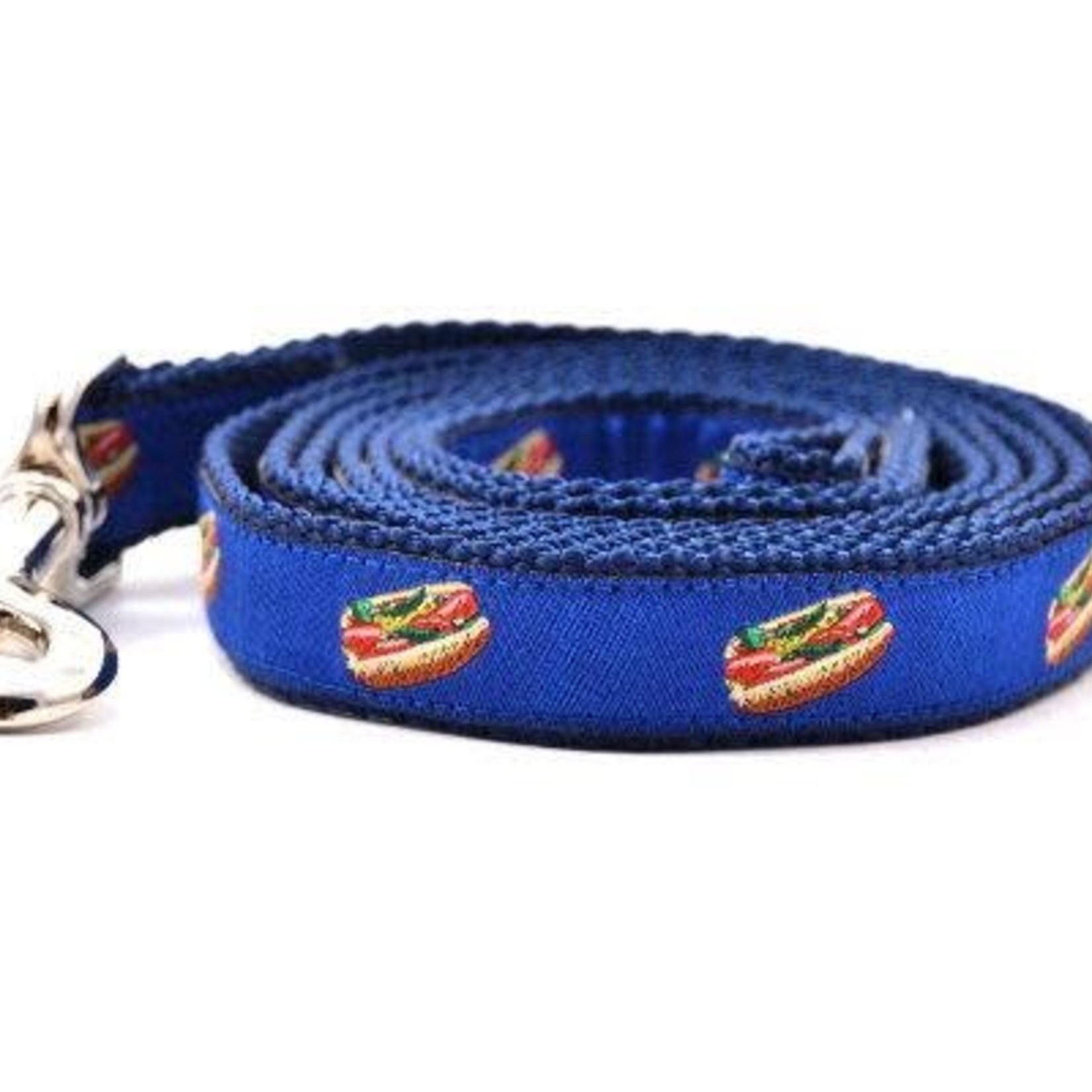 Six Point Pet Six Point Pet Chicago Hot Dog Lead Navy Blue Small