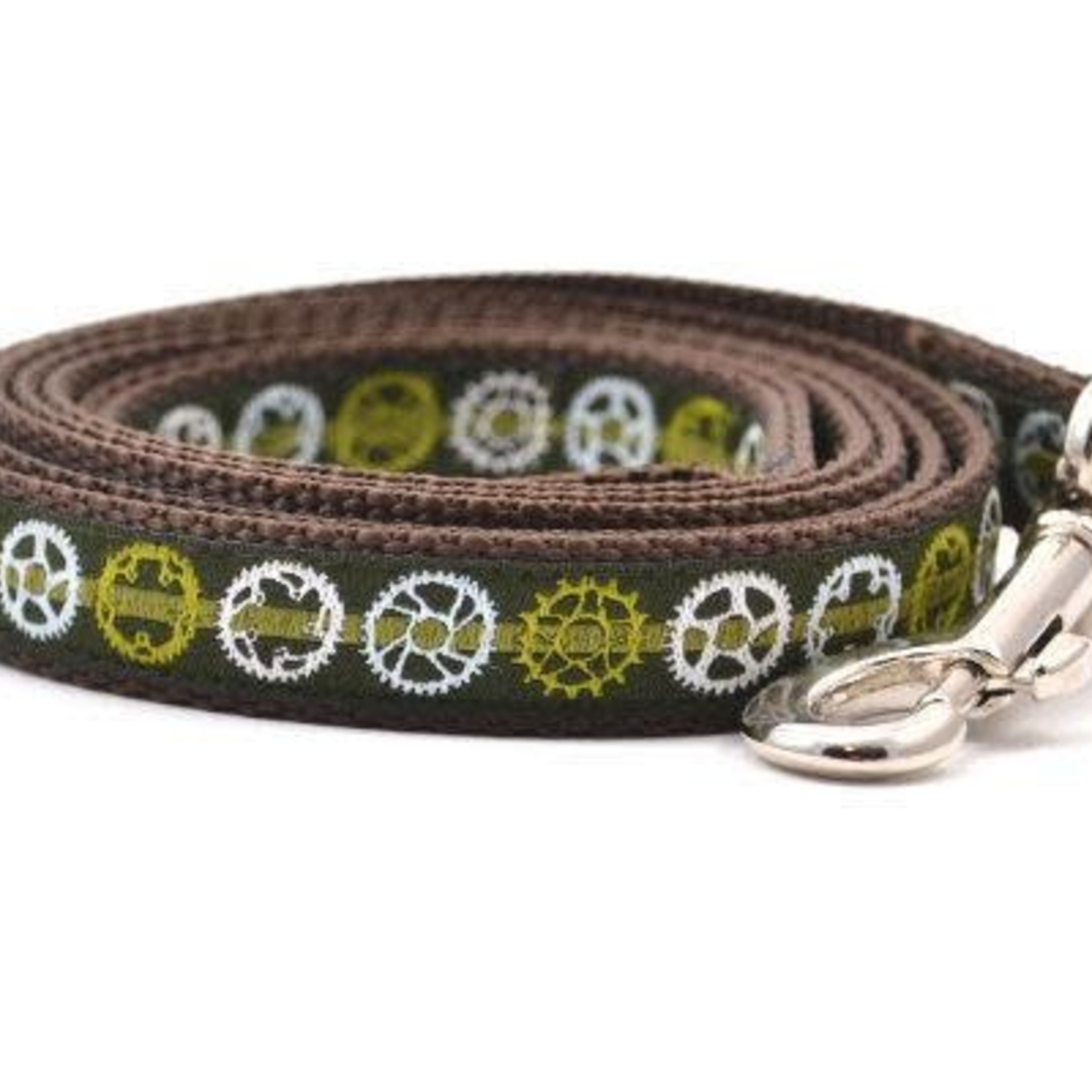 Six Point Pet Six Point Pet Bicycle Sprocket Lead Green Small