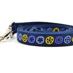 Six Point Pet Six Point Pet Bicycle Sprocket Lead Navy Small